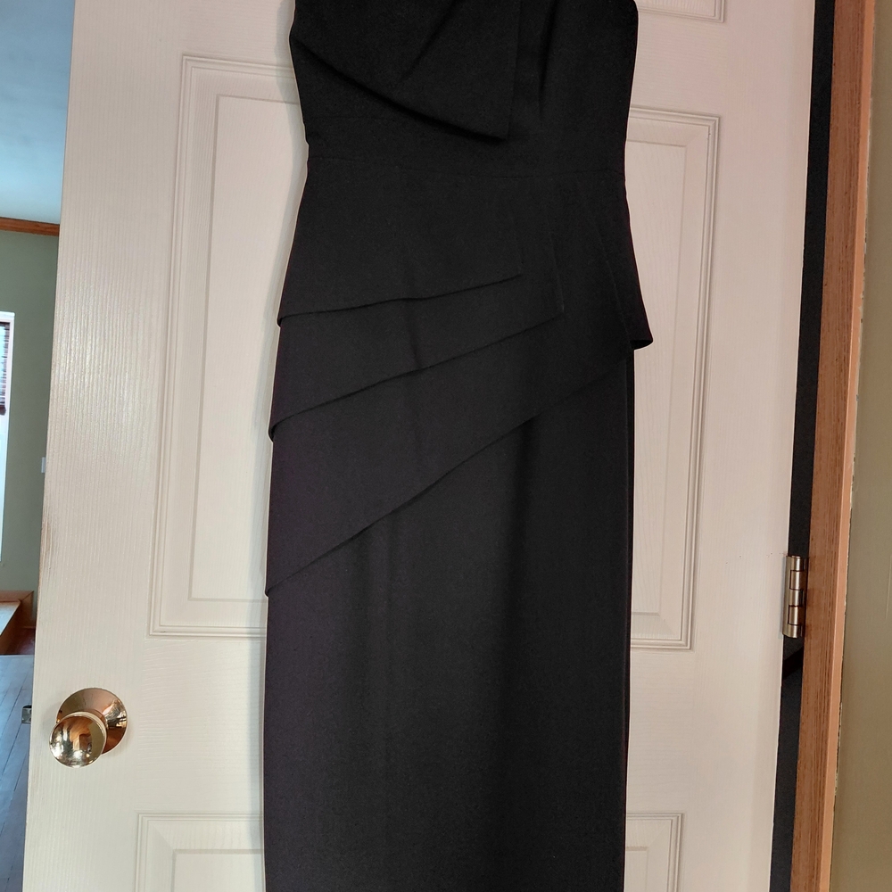 Black Halo Black Strapless Dress Size 6